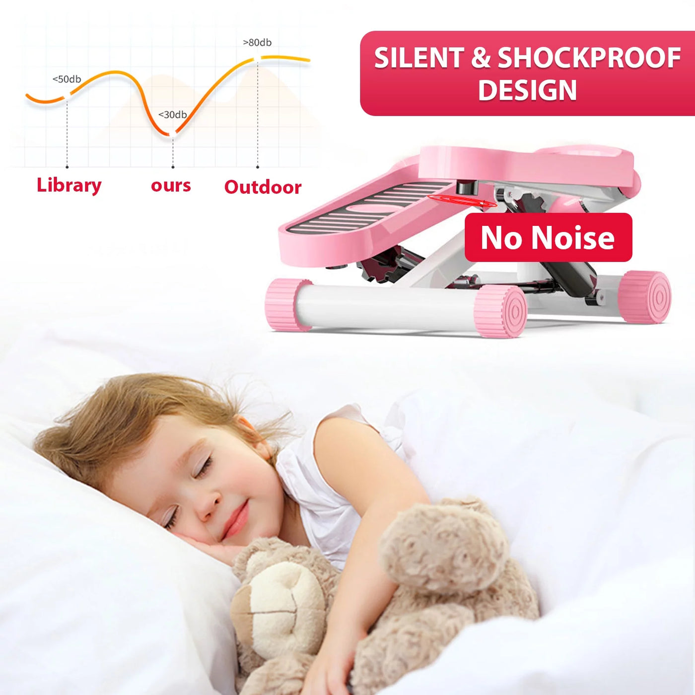 Pink Mini Stair Stepper