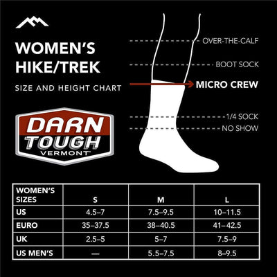Women'S Light Hiker Micro Crew Lightweight with Cushion Sock (Style 1967)