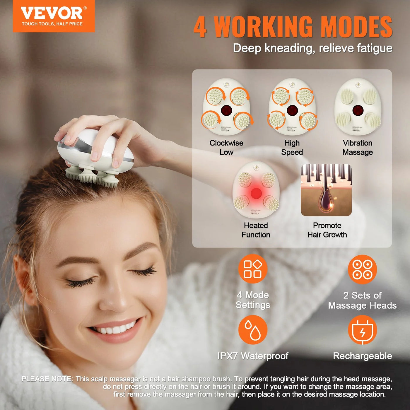 VEVOR Electric Scalp Massager