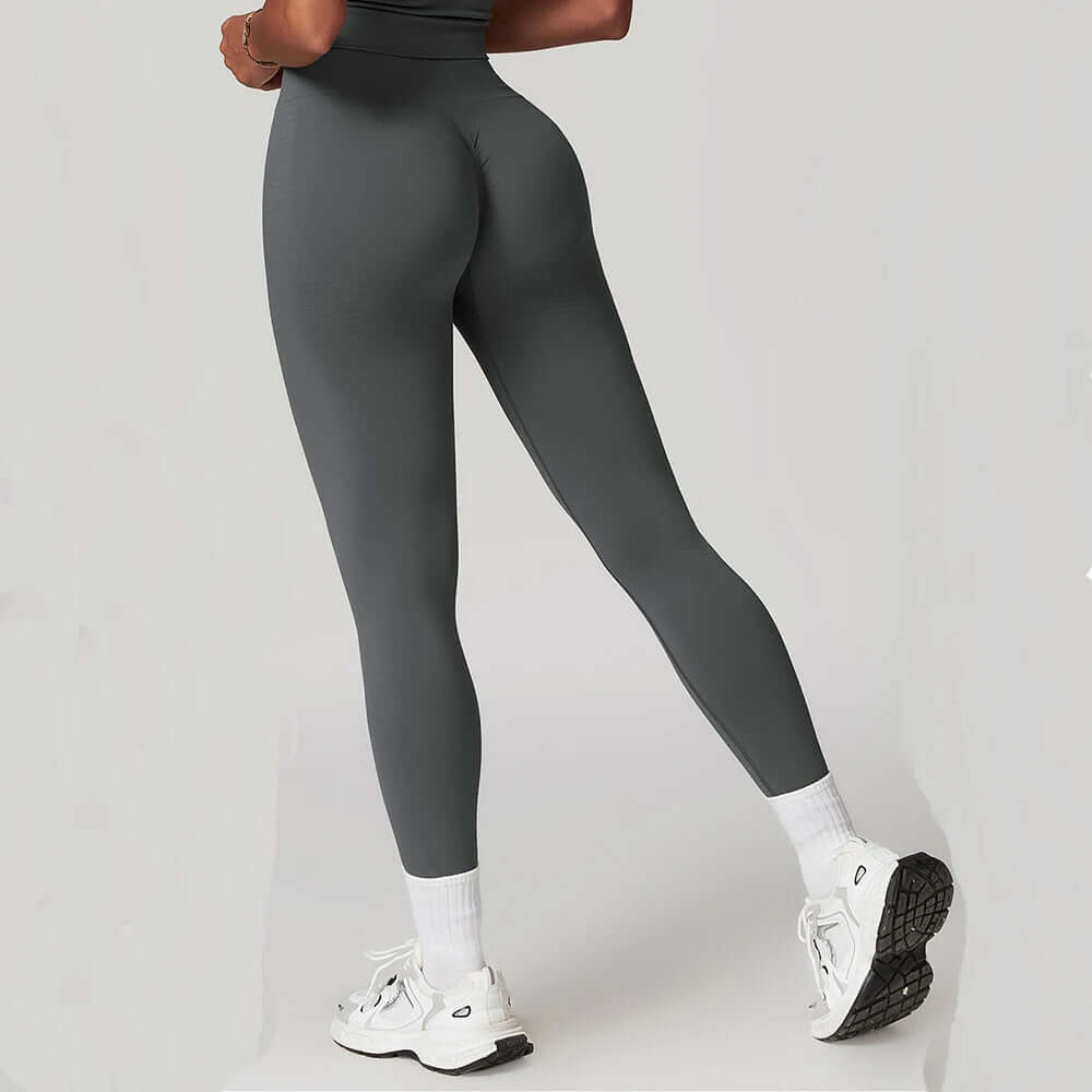 Seamless Yoga Leggings High Waist Ribbed Yoga Pant Fitness Gym Tights Women Butt Lift Workout Sports Leggings Push up Running