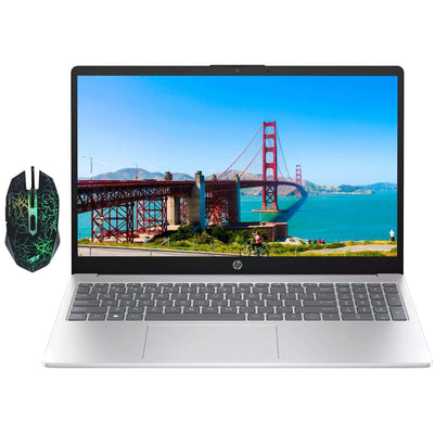 HP 15.6" Laptop, up to 64GB DDR4 RAM, up to 4TB SSD,  Core I5-1235U, 15.6" Touchscreen, Win 11 Pro, Silver