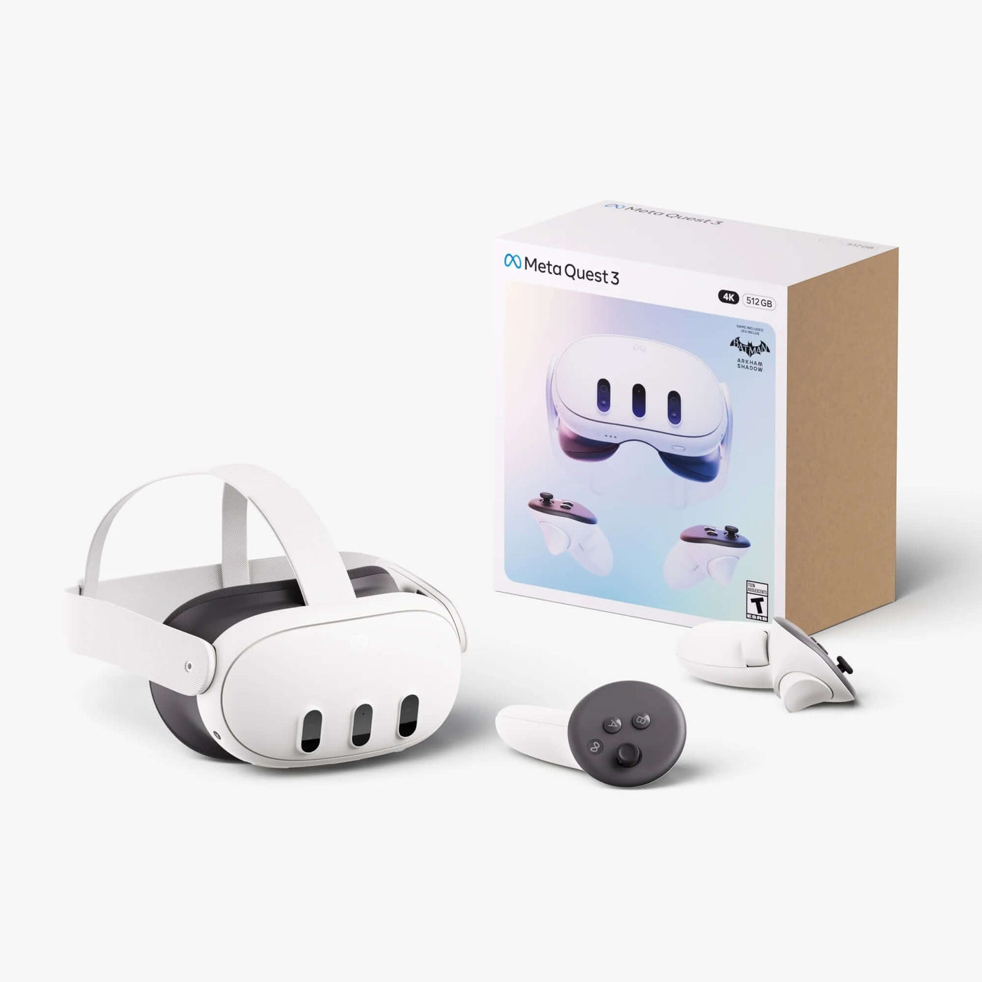 3 512GB – Get Batman: Arkham Shadow and a 3-Month Trial of Meta Horizon+ Included – All-In-One Headset