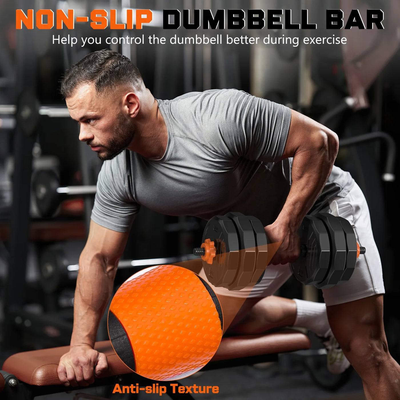 44LB 4-in-1 Dumbbell Set