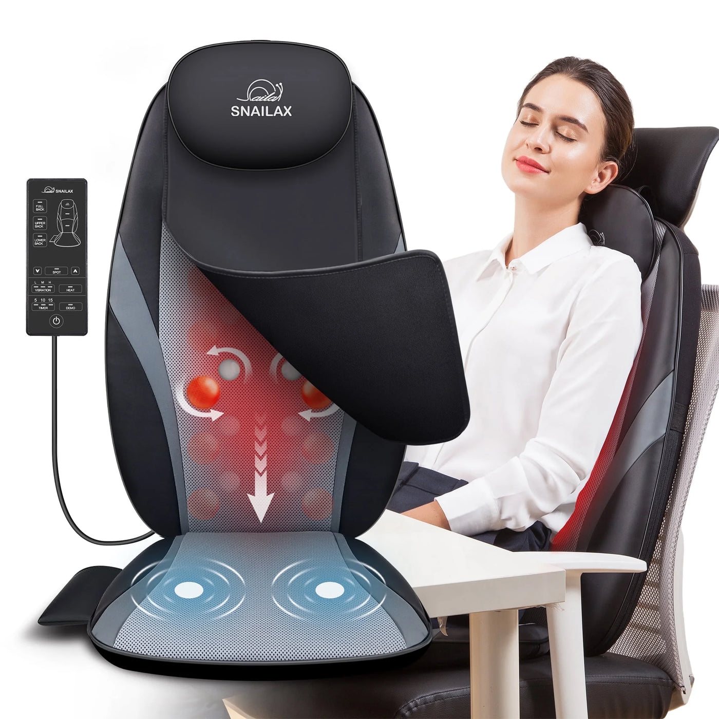 Heated Back Massager Seat Cushion