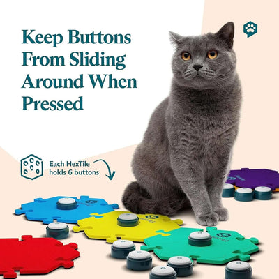 Set of 12 Basic Buttons with Batteries Included for Dogs & Cats