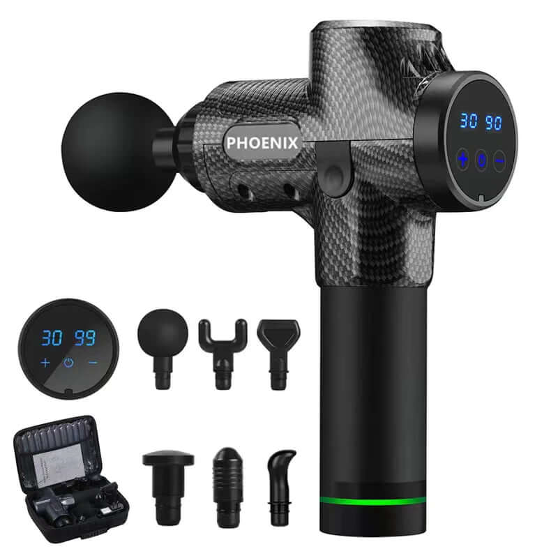 Phoenix A2 Massage Gun Muscle Relaxation Deep Tissue Massager Dynamic Therapy Vibrator Shaping Pain Relief Back Foot Massager