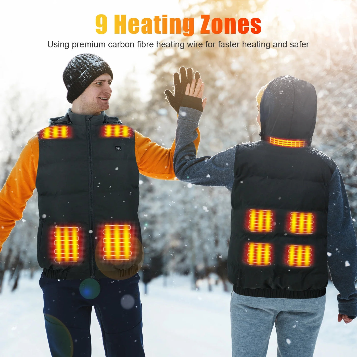 Heated Vest With Hood