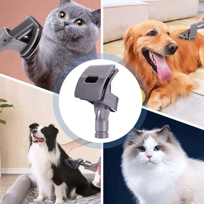 Vacuum Cleaner Brush Adapter Pet Groom Tool Dog Brush Tool for Dyson V11 V10 V8 V7 V6 Vacuum Clean with Converter Pets Hair Tool