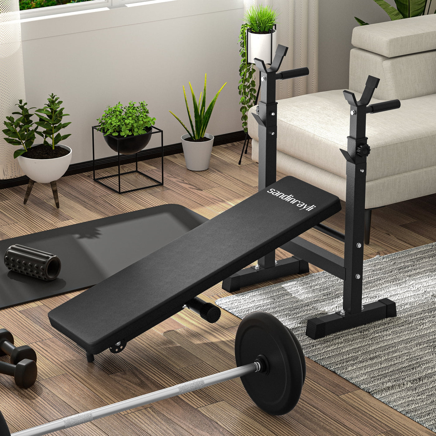 Foldable Home Gym Bench