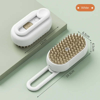3 in 1 Pet Brush Cat Steam Brush Pet Cleaning Spray Comb Brush for Massage Pet Grooming Removing Tangled and Loose Hair