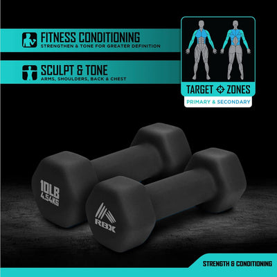 10Lb Neoprene Dumbbell Set