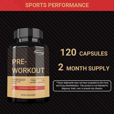 Pre-Workout Supplement - Replenish Energy, to Help Build Muscle, Enhance Energy and Performance