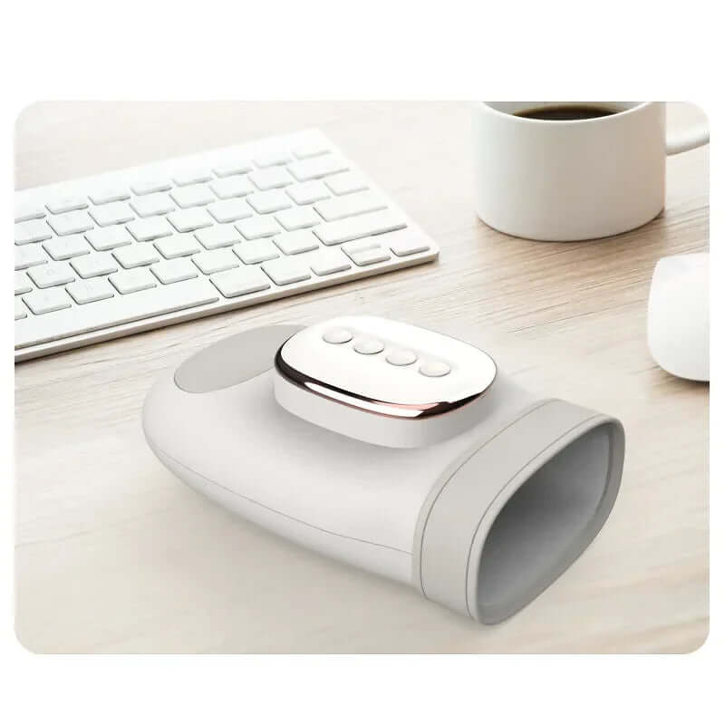 Hand Massager with Heat Compression Carpal Tunnel Wrist Finger Massagers Kneading Rollers Electric Portable Vibrating Gloves