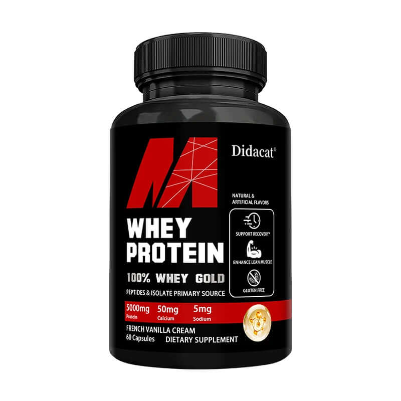 Whey Protein Supplement - Contains 5000Mg of Protein - Supports Recovery, Balanced Muscle Health, Gluten Free