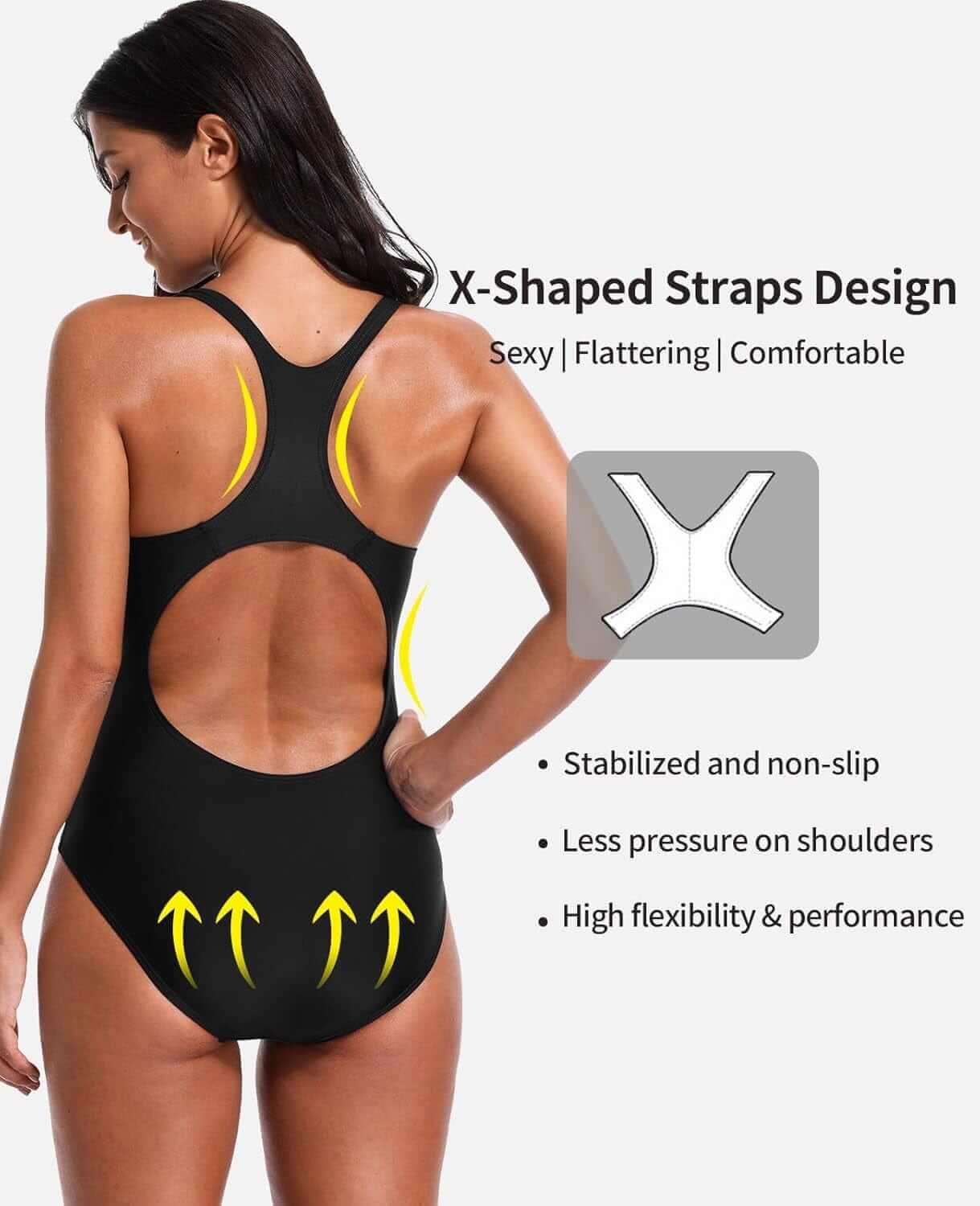 Women'S Pro One Piece Swimsuit Women Athletic Swimming Bathing Suit