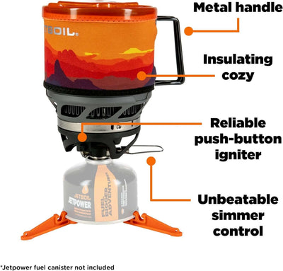 Minimo Camping and Backpacking Stove Cooking System with Adjustable Heat Control