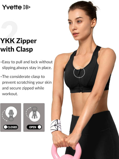 Zip-Front Sports Bra