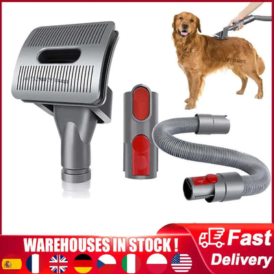 Vacuum Cleaner Brush Adapter Pet Groom Tool Dog Brush Tool for Dyson V11 V10 V8 V7 V6 Vacuum Clean with Converter Pets Hair Tool