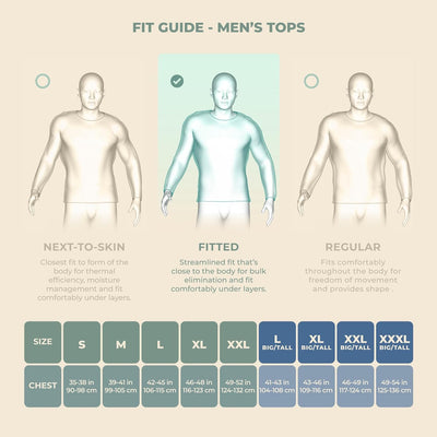 Mens Merino Wool Base Layer