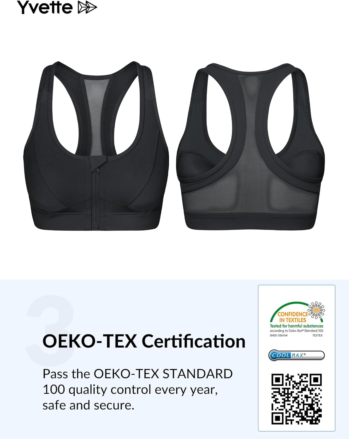 Zip-Front Sports Bra