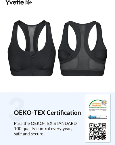 Zip-Front Sports Bra