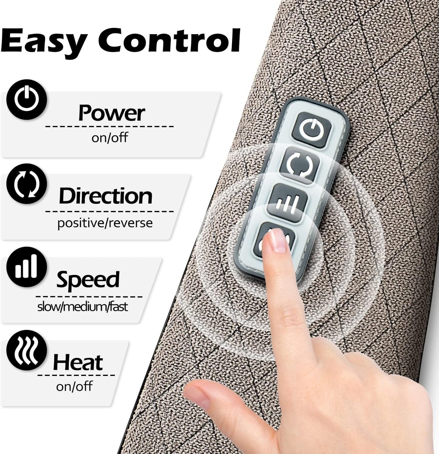 3D Heated Neck And Back Massager Pillow