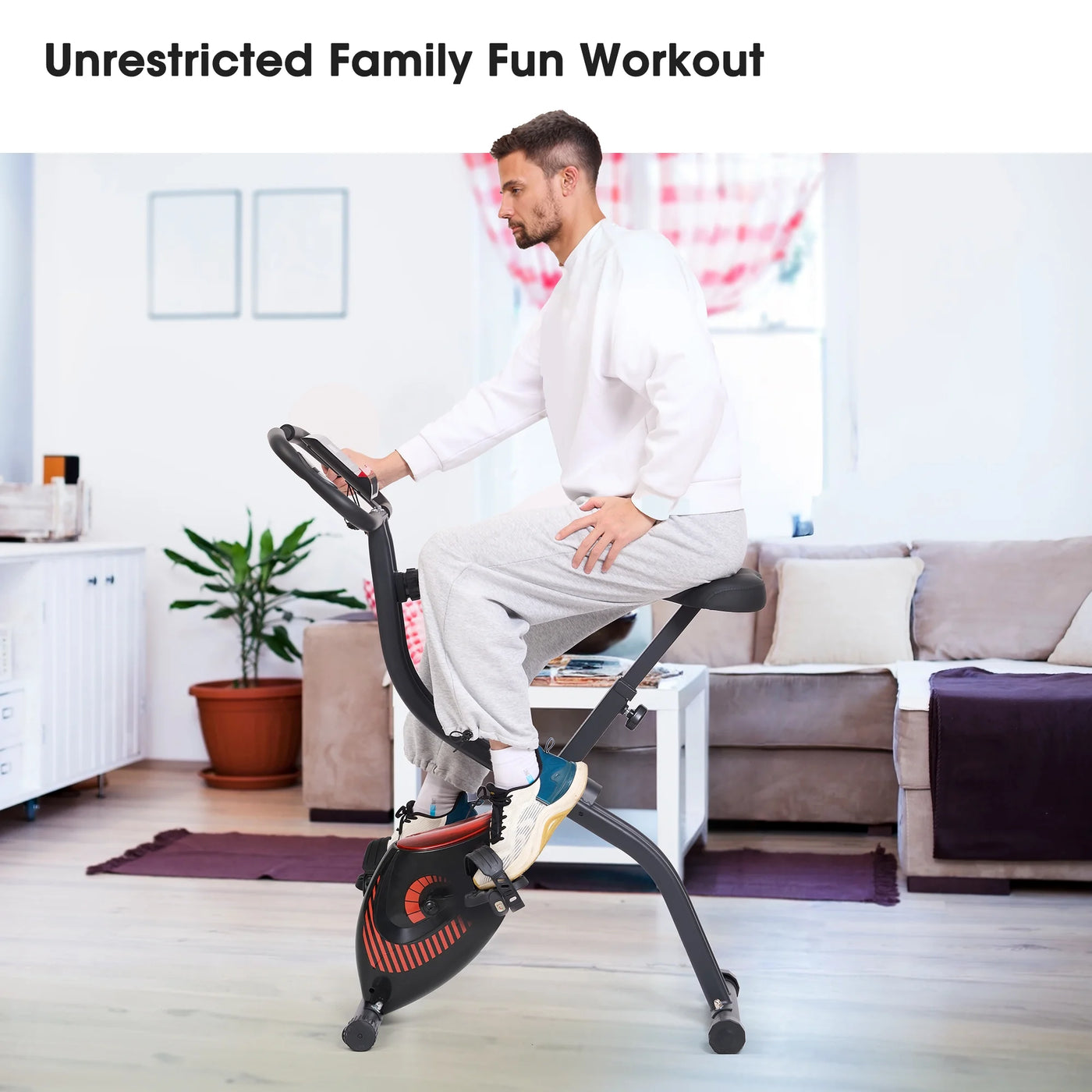 Folding Recumbent Exercise Bike