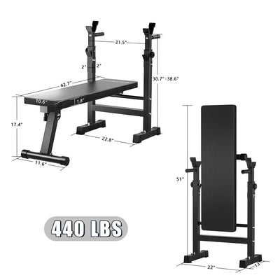 Foldable Home Gym Bench