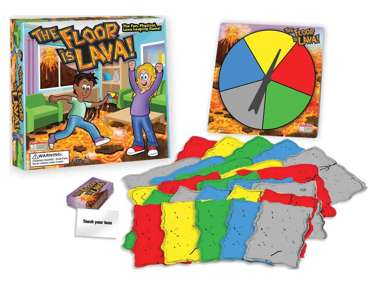 the Floor Is Lava Leaping Game, Recommended for Ages 5+