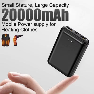 20000mAh Power Bank - Fast Charging for Heating Gear