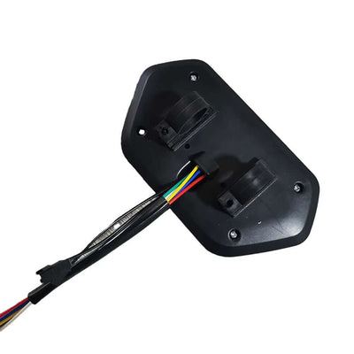 LCD Display Meter Control Panel for E-Bike Motor Digital Instrument Panel for Bike/Scootoer/Series Motors Black 48V/60V/72V