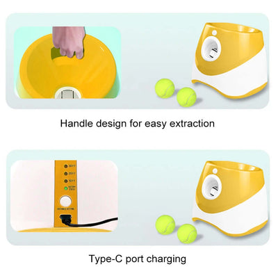 Mini Tennis Throwing Pinball Machine Ball Launcher Dog Dog Tennis Automatic Launcher Dogs Ball Catapult Pet Interactive