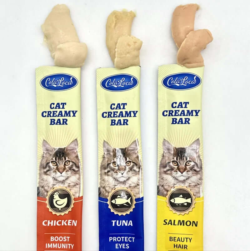 Cat Food OEM ODM Wet Pet Food Cat Treats Creamy Bar High Protein Pet Supplement15G*4