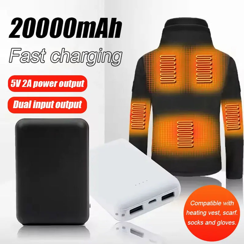 20000mAh Power Bank - Fast Charging for Heating Gear