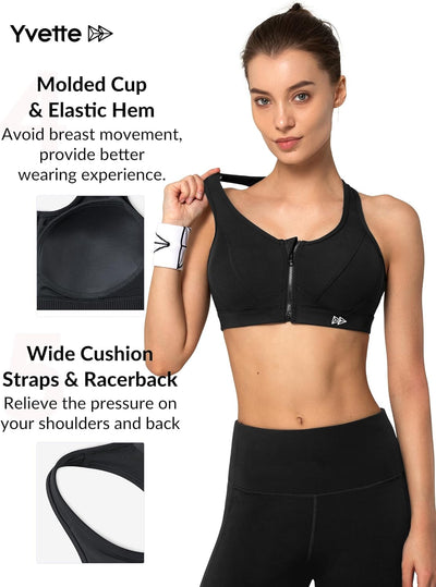 Zip-Front Sports Bra