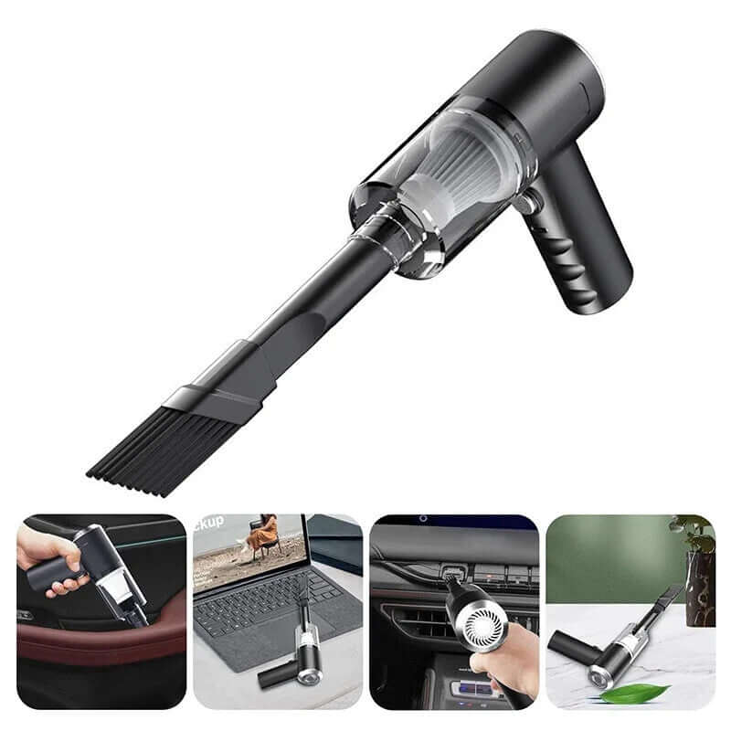 3 in 1 Rechargeable Mini Car Vacuum Cleaner Wireless Handheld Strong Suction Upg