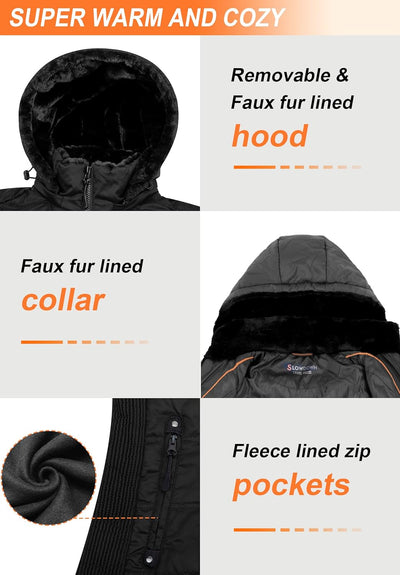 Womens Hooded Down Puffer Coat