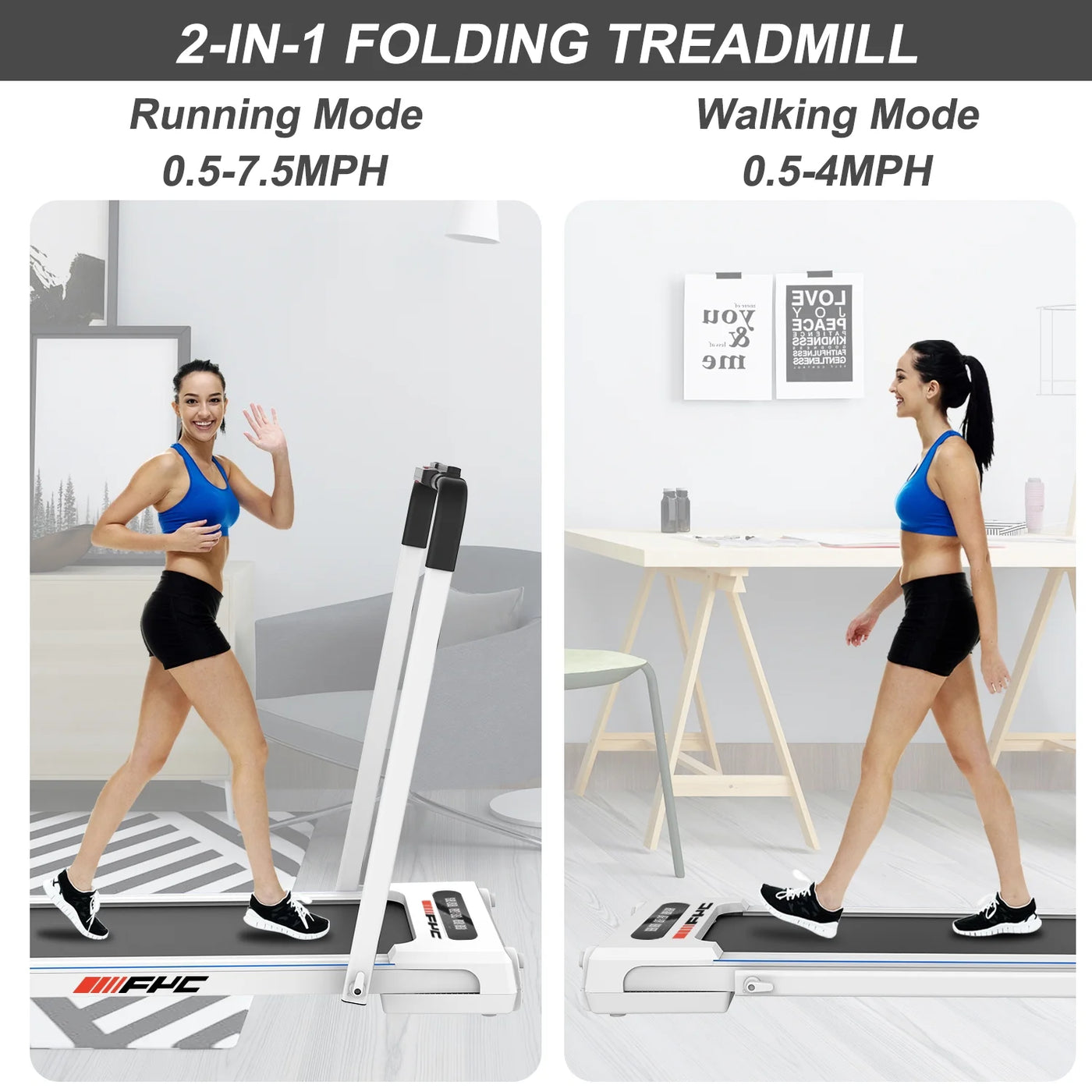 2.5HP Folding Treadmill