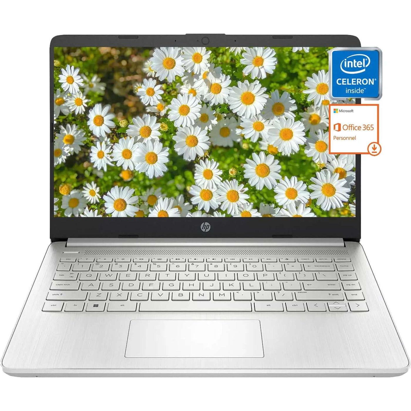 HP 14" Sutdent Laptop, up to 16GB RAM, up to 384GB Storage,  Celeron N4120, HD Webcam, 1-Year Office 365, Win 11 H, Silver