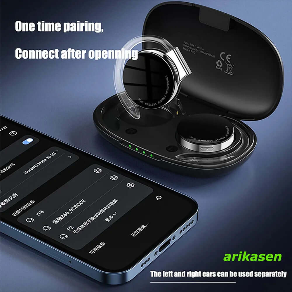 Open Ear Headphones TWS Noise Cancelling Headphones Bluetooth Earpiece Bluetooth Headset Runnning Headphones Workout Headphones