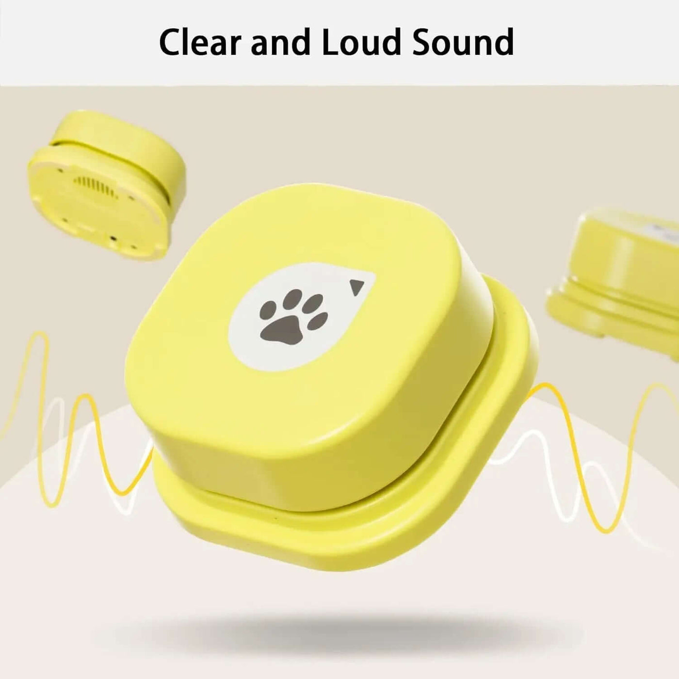 Dog Buttons for Communication 4 Pcs with Anti-Slip Mat Voice Recording Clicker with Training Manual for Cats Dogs
