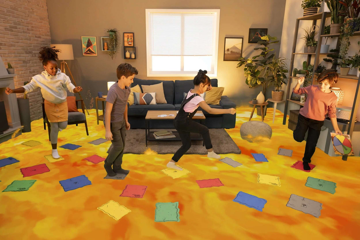 the Floor Is Lava Leaping Game, Recommended for Ages 5+