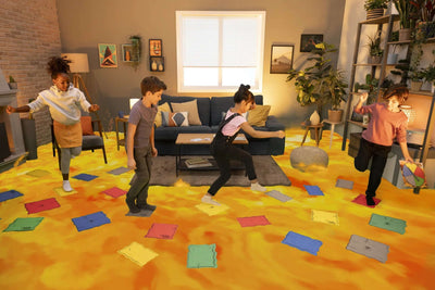 the Floor Is Lava Leaping Game, Recommended for Ages 5+
