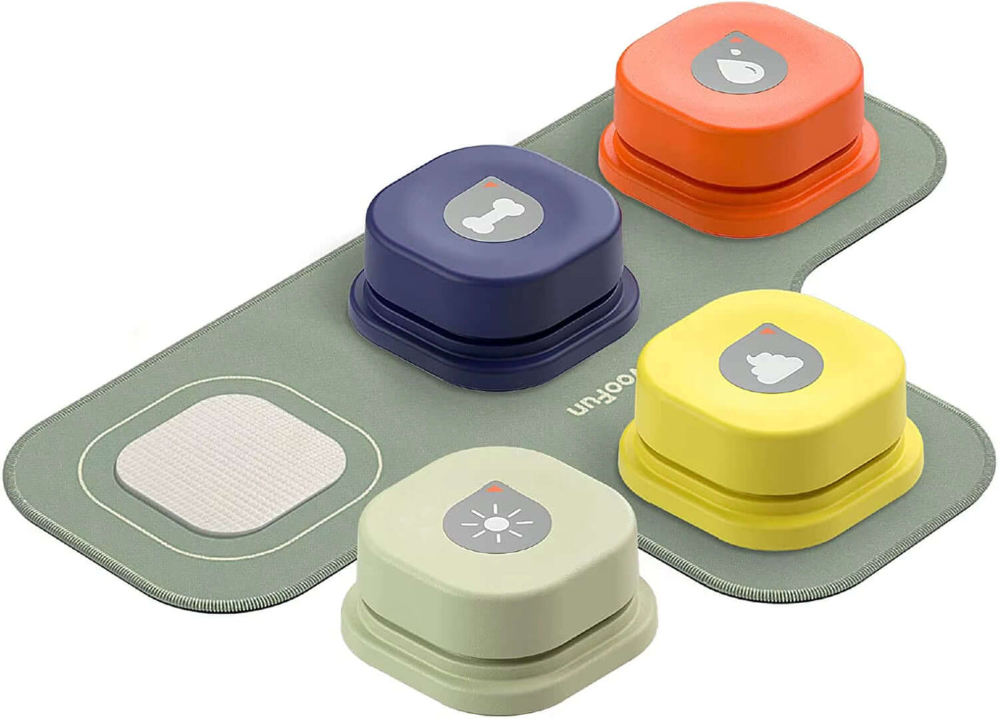 Pet Communication Vocal Training Toy - An Interactive Toy Bell Ringer with Pad and Sticker Easy to Use