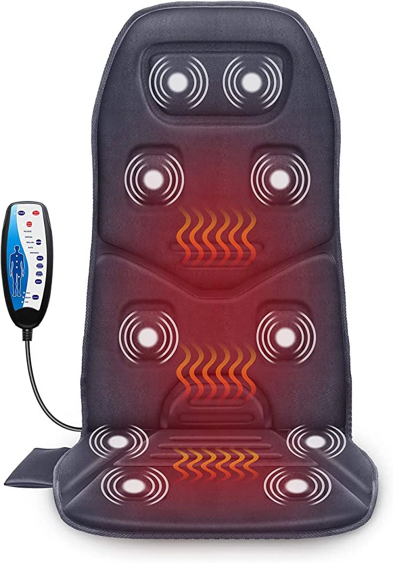 Vibration Back Massager Seat Pad with Heat