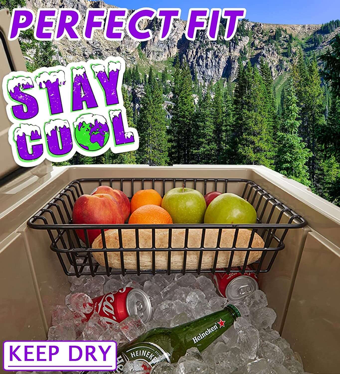 2-Pack Cooler Basket for YETI Tundra Haul, Double Cooler Rack