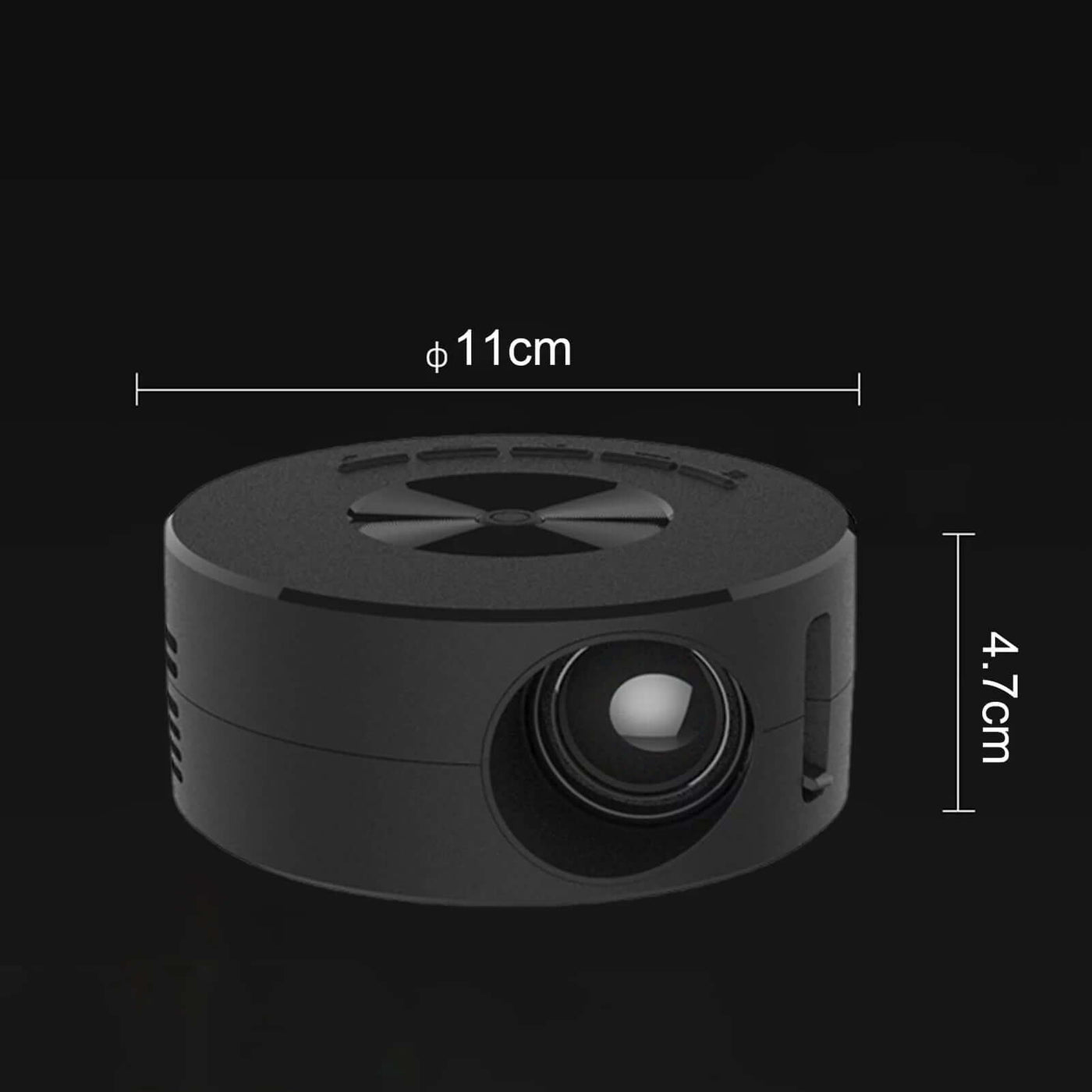 Mini Remote Control Projector for Mobile Phone Built in Speaker LED Home Media Sync Screen USB Video Beamer