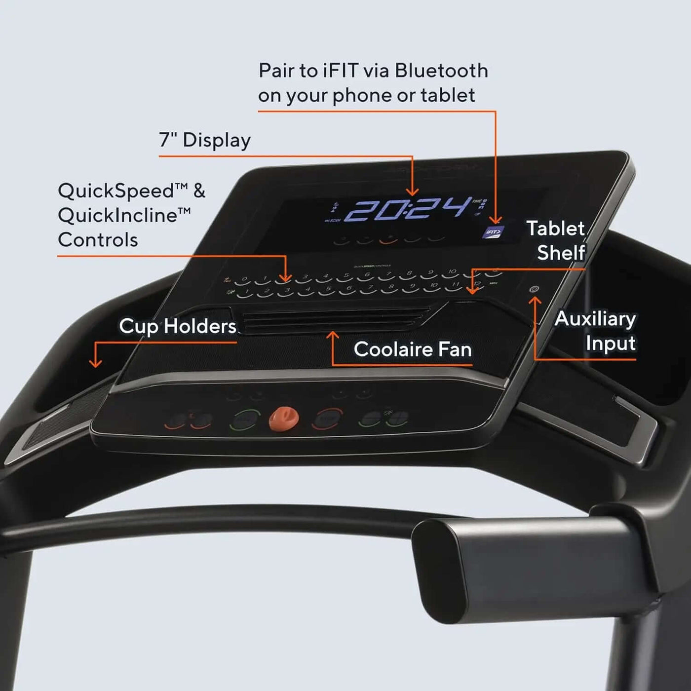 Proform Carbon TLX; All-New Treadmill for Walking and Running with Built-In Fan and Space-Saving Design