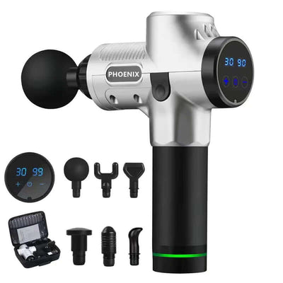 Phoenix A2 Massage Gun Muscle Relaxation Deep Tissue Massager Dynamic Therapy Vibrator Shaping Pain Relief Back Foot Massager