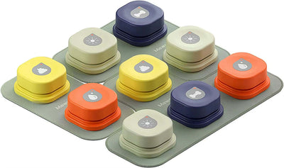 Pet Communication Vocal Training Toy - Dog Button Record Talking Pet Communication Vocal Training Interactive Toy Bell Ringer with Pad and Sticker Easy to Use
